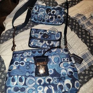 Coach purse and wallet set